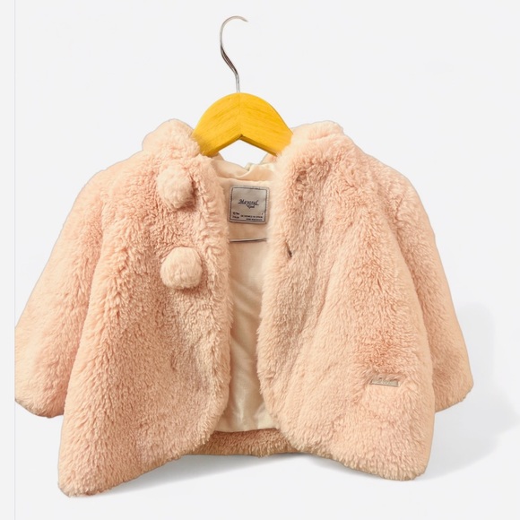 Mayoral Other - Mayoral faux fur hooded coat for baby girls